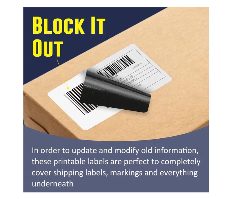 2.25x1.25" Direct Thermal Labels, Permanent Adhesive Barcode Address Label - (1000 Pcs) 1 Roll