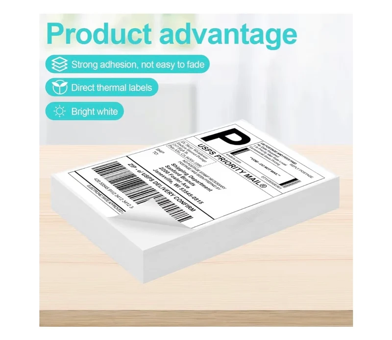 Thermal Labels 4X6 inches - Shipping Labels, Strong Adhesive - (240 Sheets)