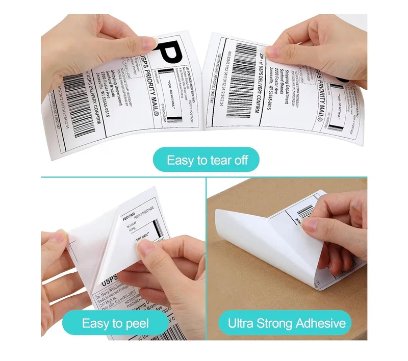 Thermal Labels 4X6 inches - Shipping Labels, Strong Adhesive - (240 Sheets)