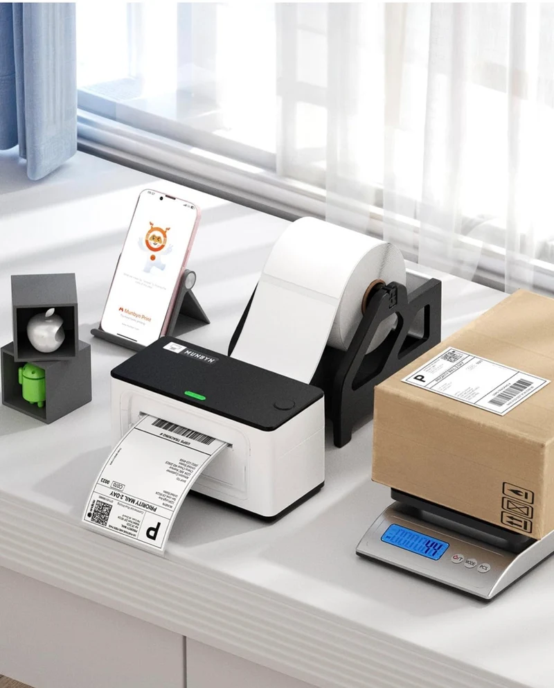 Thermal Shipping Labels, 4x6” for Thermal Printer, 1000 Sheets- (2 Rolls) - Commercial Grade