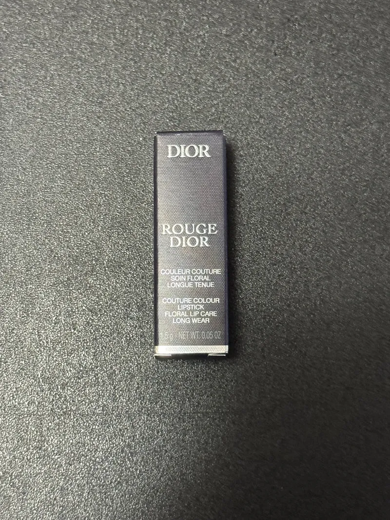 Dior Butterfly Embroidered Round Pouch Bag Charm w/ Lipstick