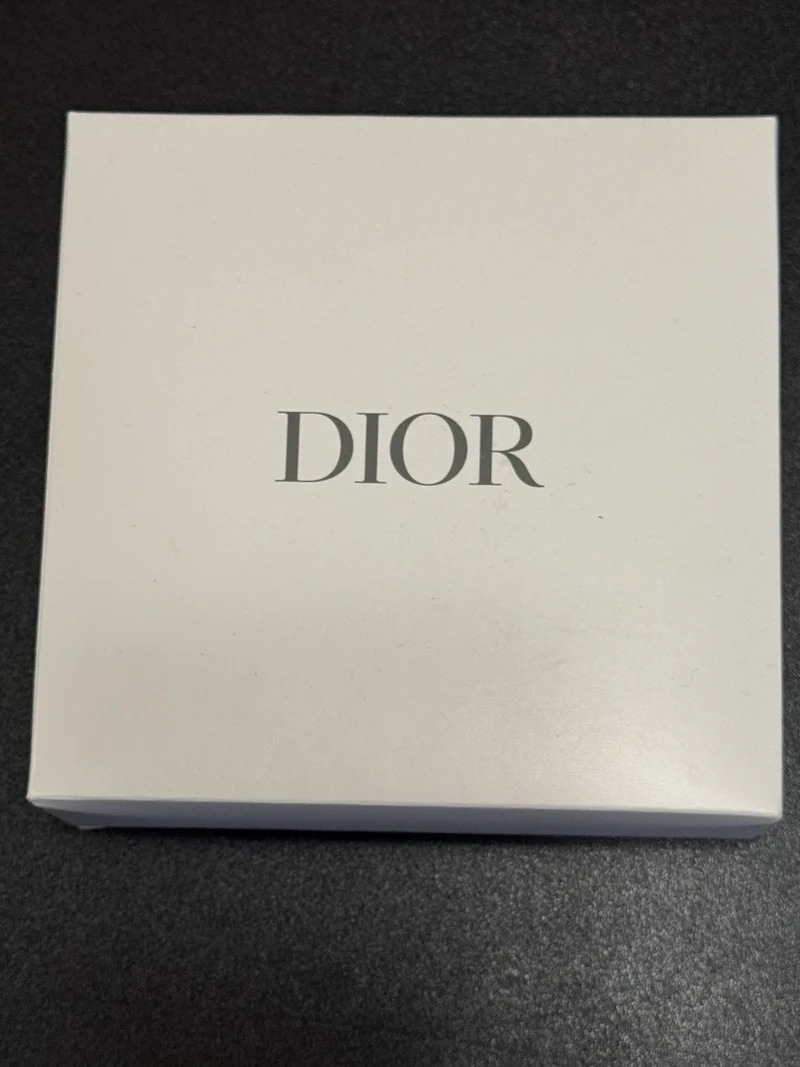 Dior Butterfly Embroidered Round Pouch Bag Charm w/ Lipstick