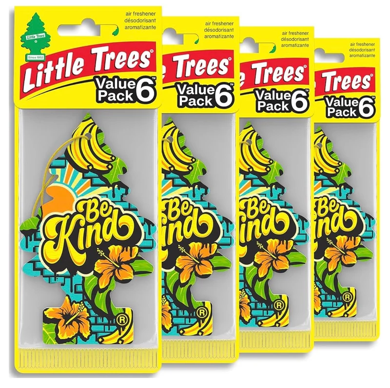 LITTLE TREES Car Air Freshener | Hanging Tree Provides Long Lasting Scent for Auto and Home - (Be Kind)
