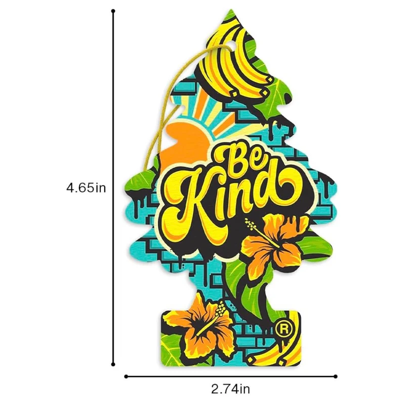LITTLE TREES Car Air Freshener | Hanging Tree Provides Long Lasting Scent for Auto and Home - (Be Kind)