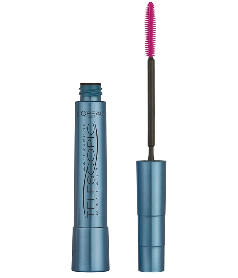 L’Oreal Paris Makeup Original Telescopic Mascara, Separating Mascara Volume and Length Formula, Waterproof, Black, 0.27 Fl Oz., 1 Count