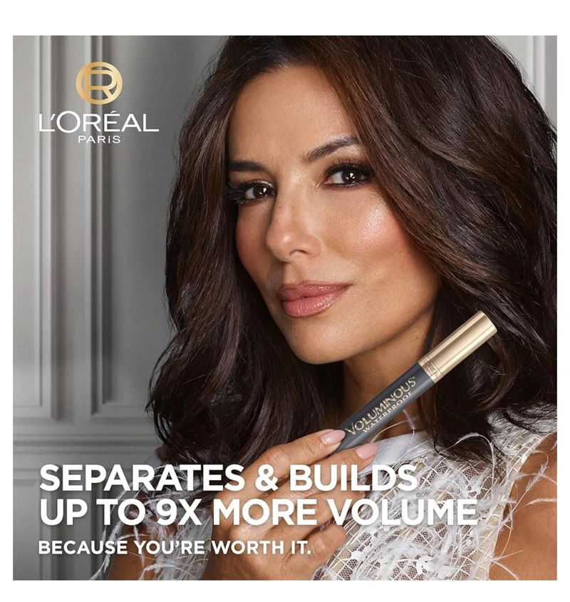 L’Oreal Paris Makeup Voluminous Original Volume Building Waterproof Mascara - (Black)