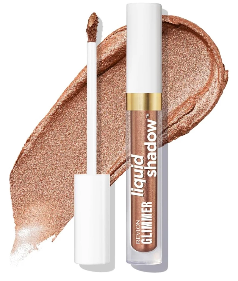 REVLON Glimmer Liquid Shadow, Smudge-Proof Shimmer Eyeshadow Makeup, Long Lasting, High Pigment - (203 Spaced Out)