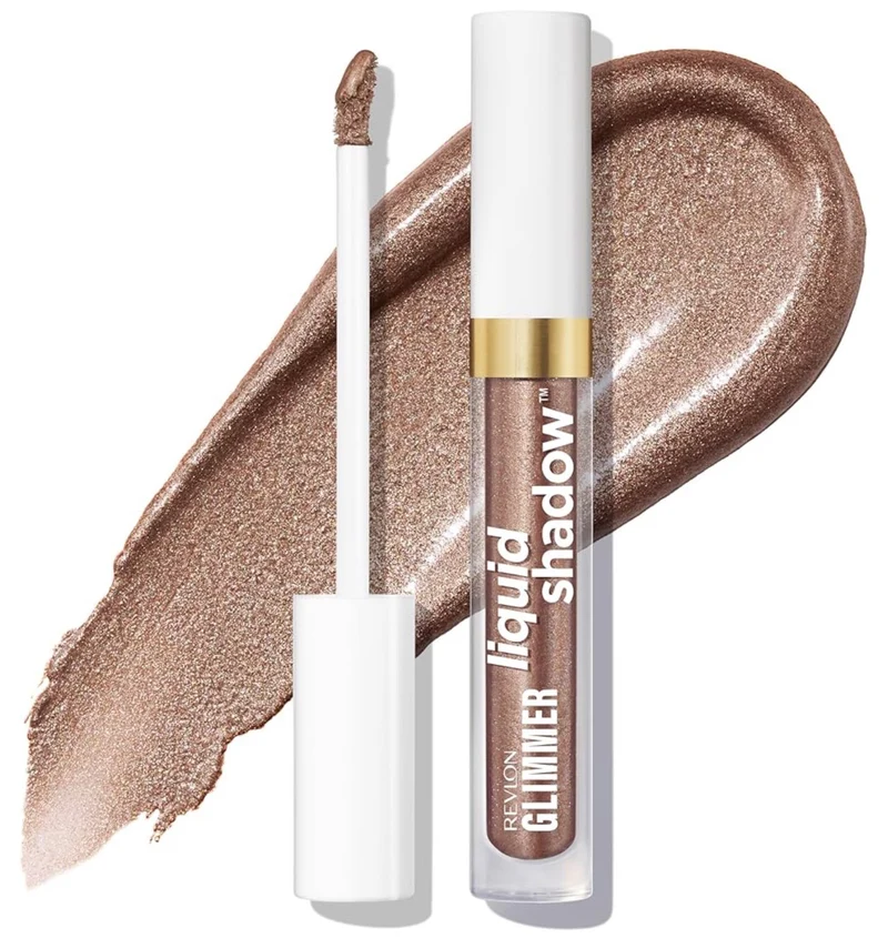 REVLON Glimmer Liquid Shadow, Smudge-Proof Shimmer Eyeshadow Makeup, Long Lasting, High Pigment - (201 On Cloud Shine)