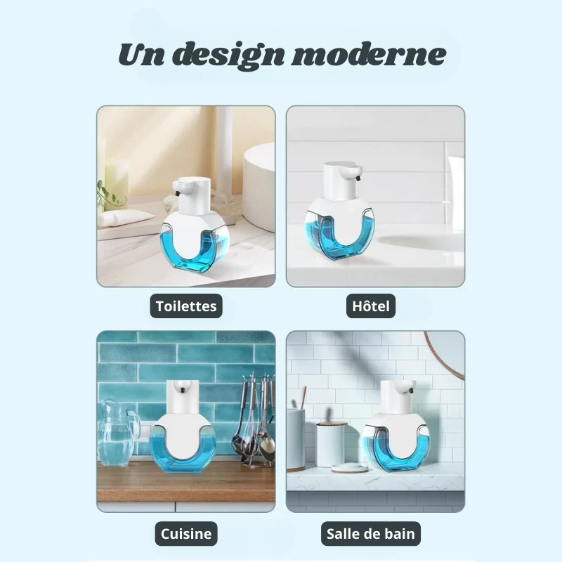 Distributeur de Savon Intelligent Sans Contact – Mousse & Liquide