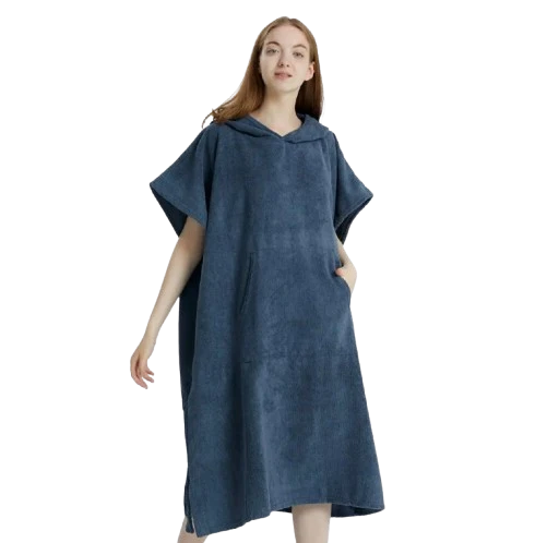 Poncho Serviette Microfibre à Séchage Rapide & Capuche