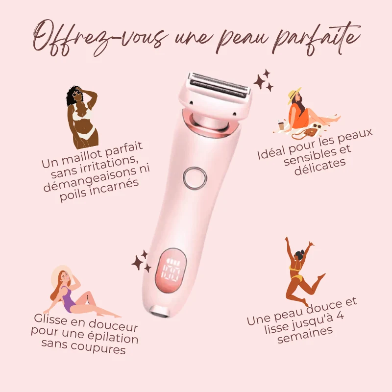 Épilateur 2 en 1 Doux Corps Complet Wet & Dry
