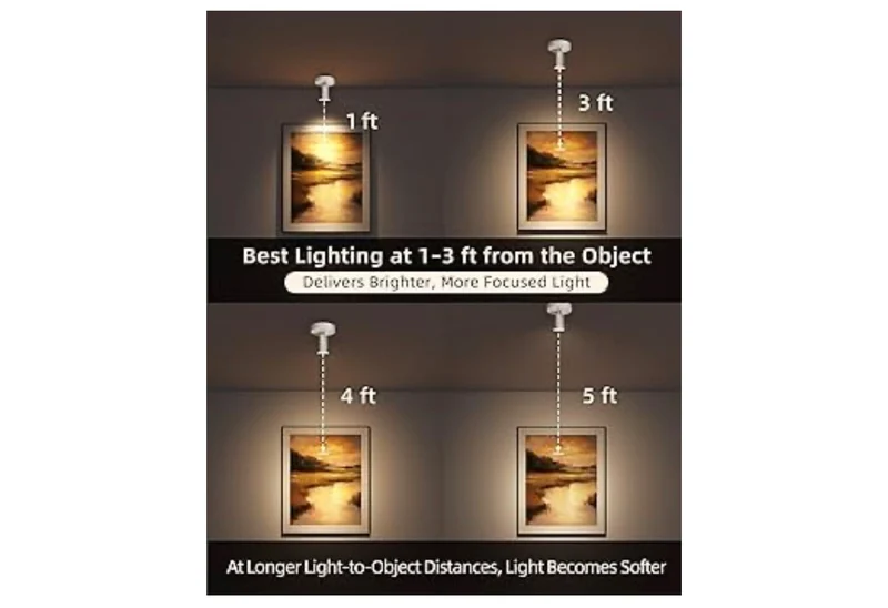 SpotLights Indoor, 5500mAh Rechargeable Plant with Remote, Wireless Mini Art Accent Light with Timer & Dimmable, Uplights (4PK - White)