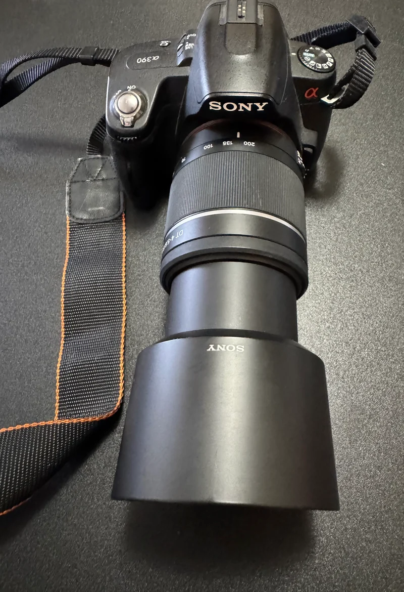 Sony Alpha DSLR Camera Full Kit 18-55mm Lens A-Mount Digital SLR Black