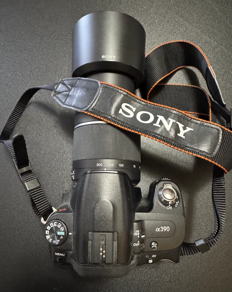 Sony Alpha DSLR Camera Full Kit 18-55mm Lens A-Mount Digital SLR Black