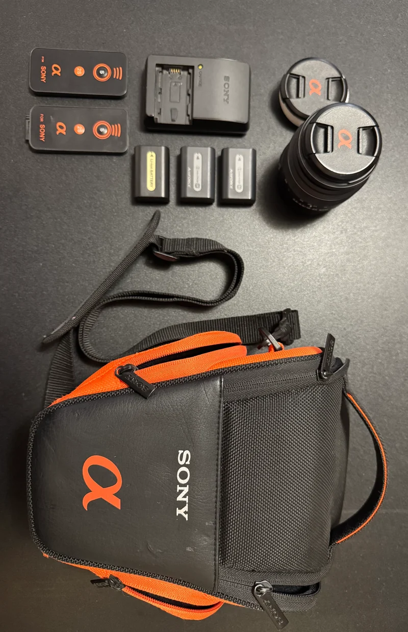 Sony Alpha DSLR Camera Full Kit 18-55mm Lens A-Mount Digital SLR Black