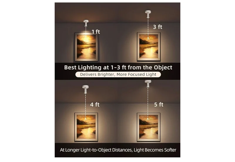 Spot Lights Indoor, 5500mAh Rechargeable Picture Lights w/ Remote, Wireless Mini Art Accent Spotlights with Timer & Dimmable Uplights Indoor for Plants, Display (2pk - White)