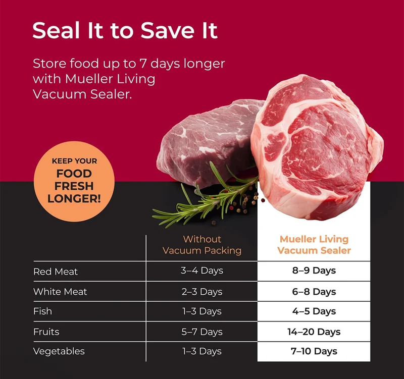 Cordless Portable Food Vacuum Sealer Seals up to 60 bags, Automatic Shut Off and includes 4 Starter Bags (Pack of 4)