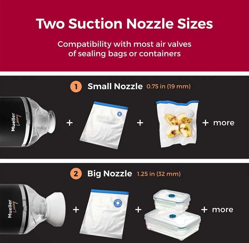 Cordless Portable Food Vacuum Sealer Seals up to 60 bags, Automatic Shut Off and includes : 4 Starter Bags