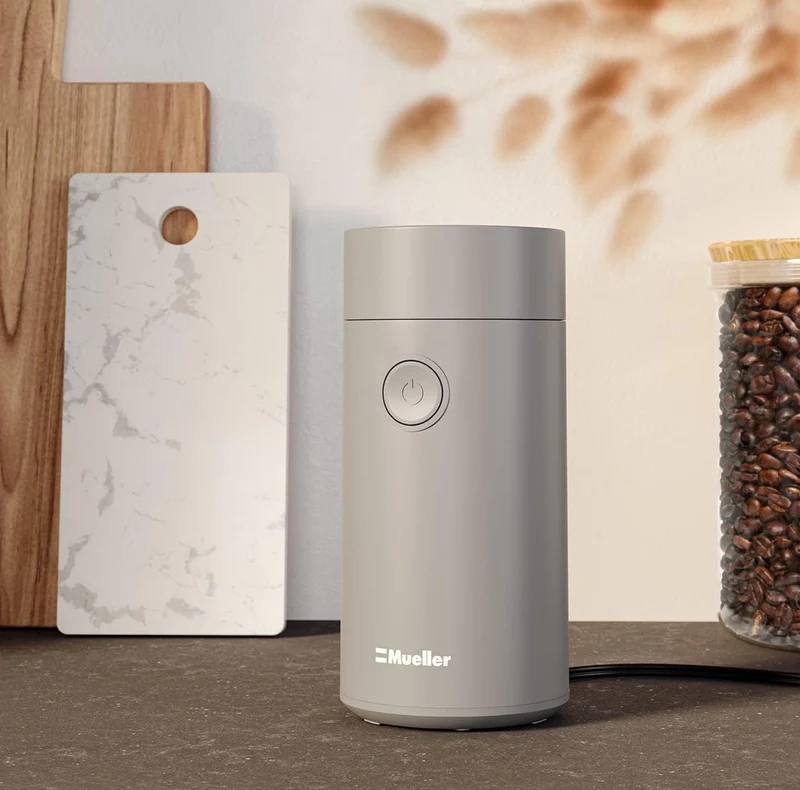 Electric Coffee Grinder for Spice, Nut, Herbs and Coffee Beans, Sharp Blade, Stainless Steel - (Gray)