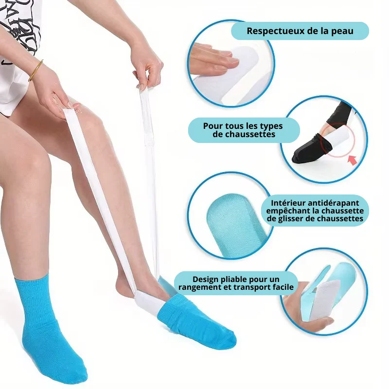Dispositif d'Assistance Enfile-Chaussettes - Soyez Autonome