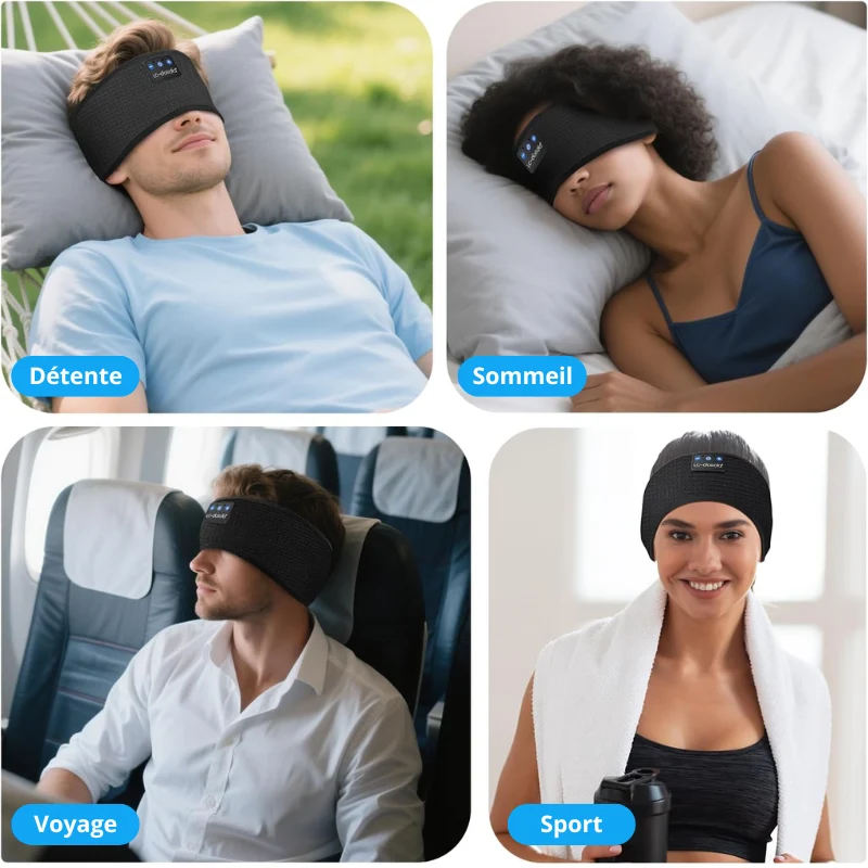 Bandeau Bluetooth 5.0 Sport & Détente