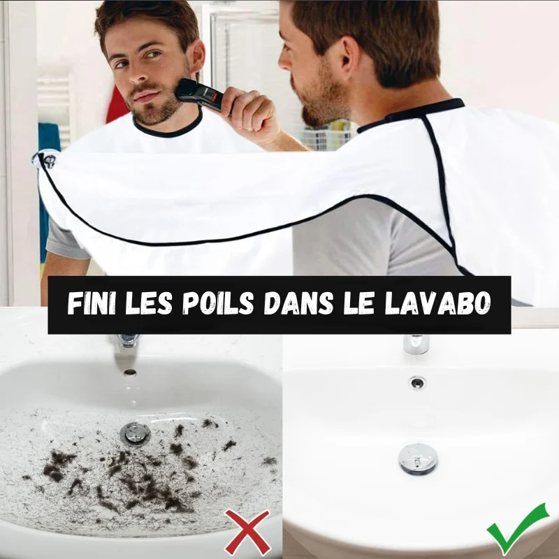 Tablier de Rasage pour Homme - Récolte les poils