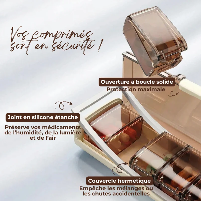 Pilulier de Poche Semainier 7J