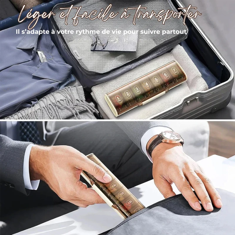 Pilulier de Poche Semainier 7J
