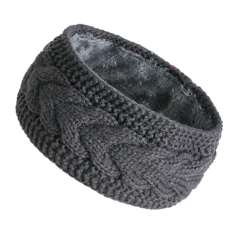 Bandeau KeepWarm Torsadé Doublure Fausse Fourrure Chaude