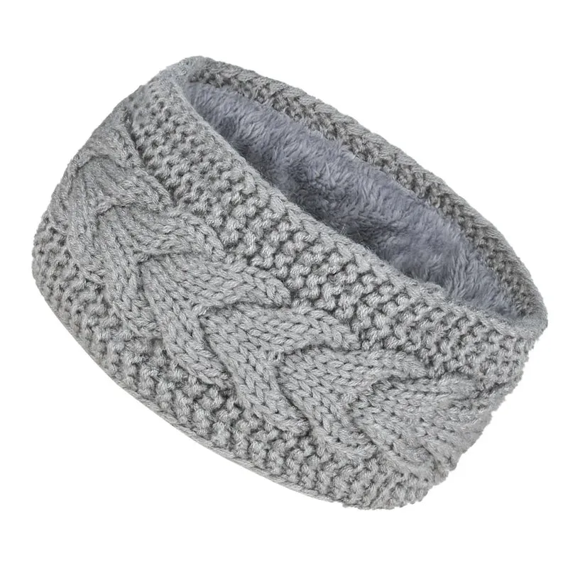 Bandeau KeepWarm Torsadé Doublure Fausse Fourrure Chaude