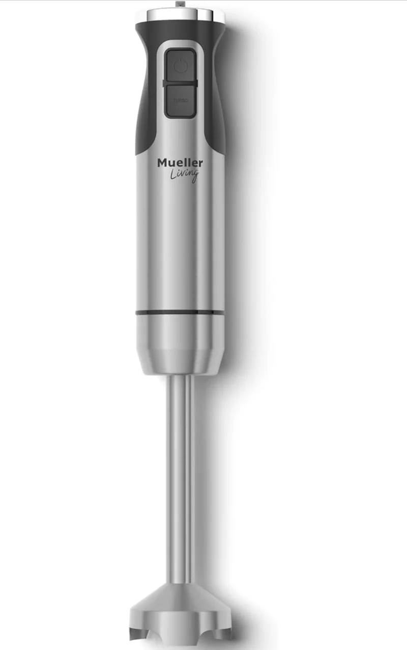 Immersion Blender Handheld - 8 Speed Stainless Steel Electric Hand Blender, Emulsion Blender Stick Kitchen Gadget w/ Turbo Mode
