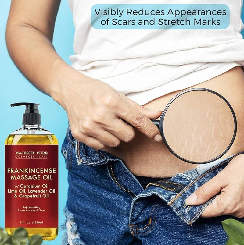 Pure Sore Muscle Massage Oil, Lavender Massage Oil & Frankincense Massage Oil Bundle – (8 fl oz / Each)