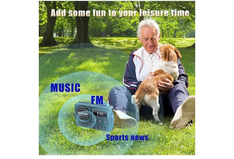 Pocket Radio FM USB-C Charging 2000mAh Rechargeable Excellent Reception Clear Speaker and Headphone Jack,LCD Screen,FM Radio for Walk/Jogging/Gym, Bluetooth/TF.(NO AM) - (Carbon)