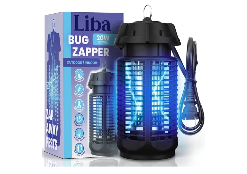 Electric Bug Zapper, Outdoor & Indoor Insect Killer with Switch – 4000V Powerful Grid, 20W Extra Brightness IPX4 Waterproof Mosquito Repellent Outdoor