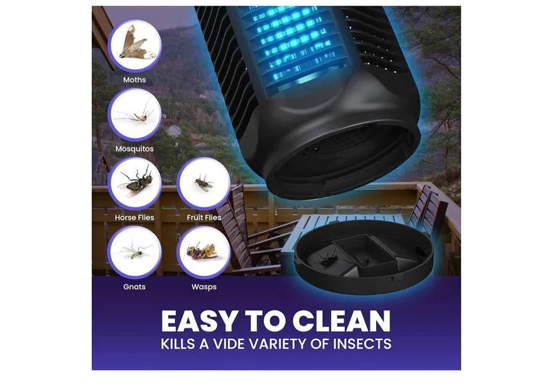 Electric Bug Zapper, Outdoor & Indoor Insect Killer with Switch – 4000V Powerful Grid, 20W Extra Brightness IPX4 Waterproof Mosquito Repellent Outdoor