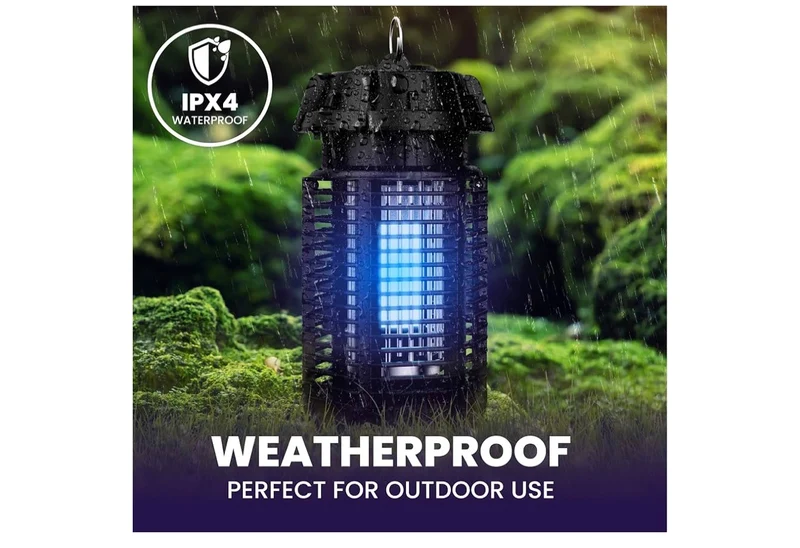 Electric Bug Zapper, Outdoor & Indoor Insect Killer with Switch – 4000V Powerful Grid, 20W Extra Brightness IPX4 Waterproof Mosquito Repellent Outdoor