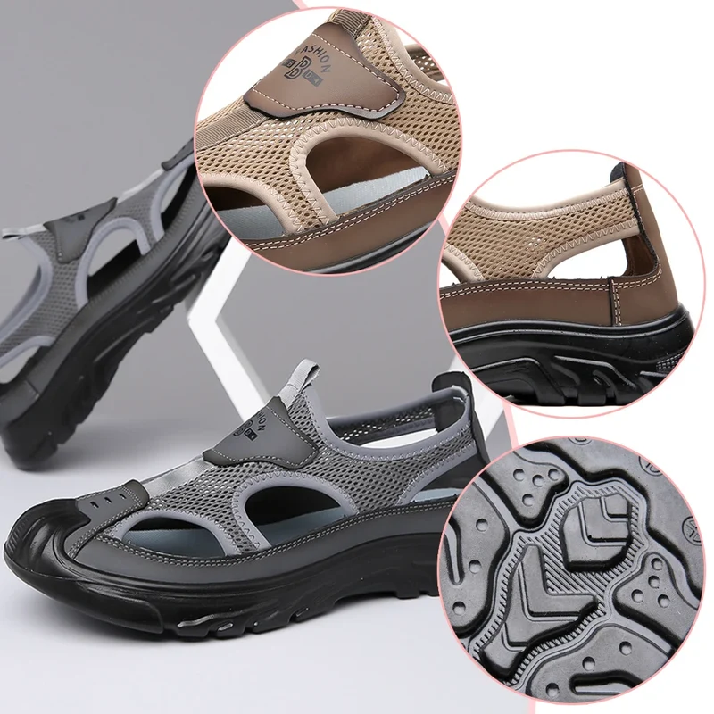 Sandales d'Été en Maille Respirante & Antidérapantes - Homme