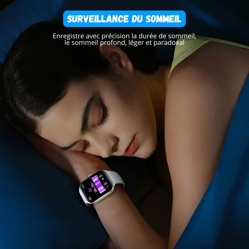 Montre Connectée Ultra Fine - Écran AMOLED HD 1.96" + 1 Bracelet OFFERT