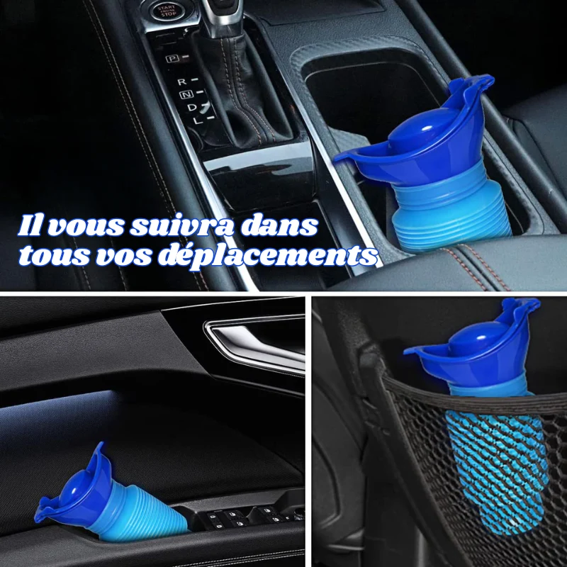 Urinoir Portable Rétractable 750ml – Voiture & Camping