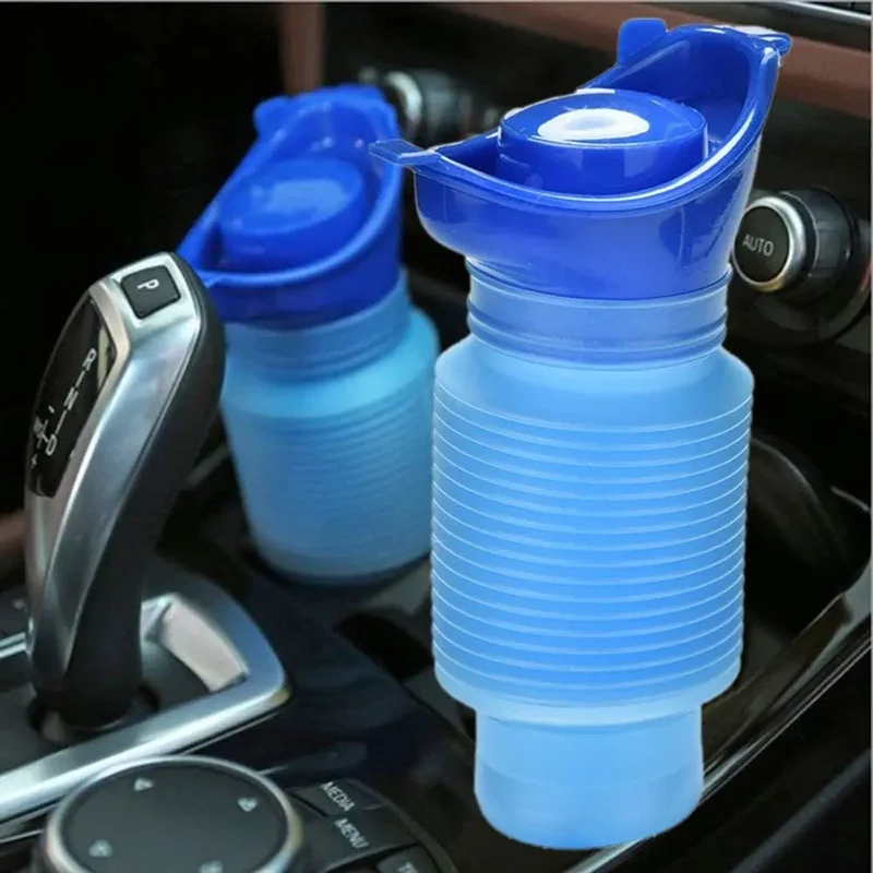 Urinoir Portable Rétractable 750ml – Voiture & Camping
