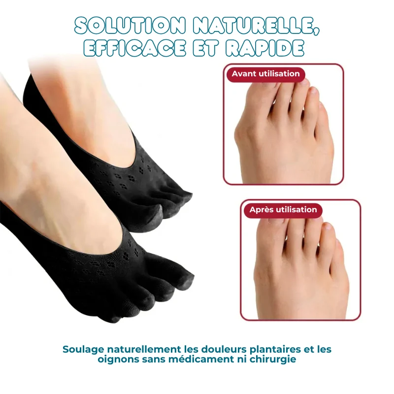 Chaussettes Orthopédiques - Soulage douleurs plantaires & Hallux Valgus
