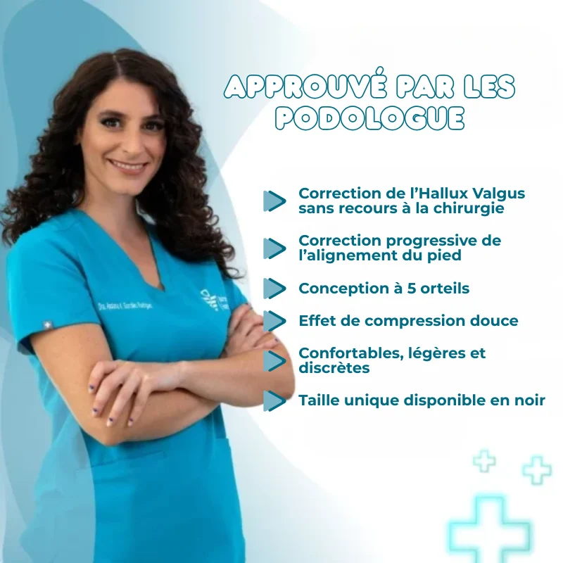 Chaussettes Orthopédiques - Soulage douleurs plantaires & Hallux Valgus