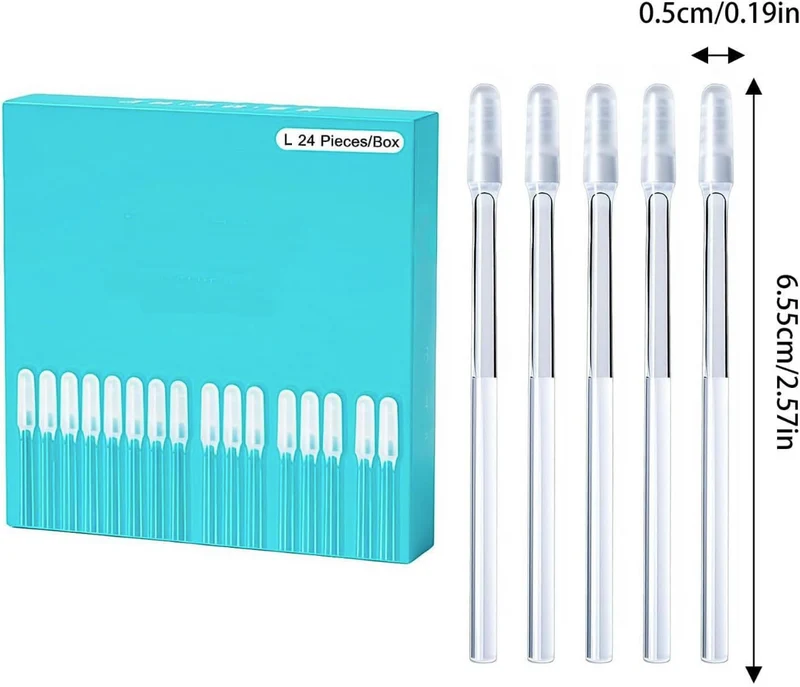 Lot de 24 Cotons-tiges en Silicone Réutilisables