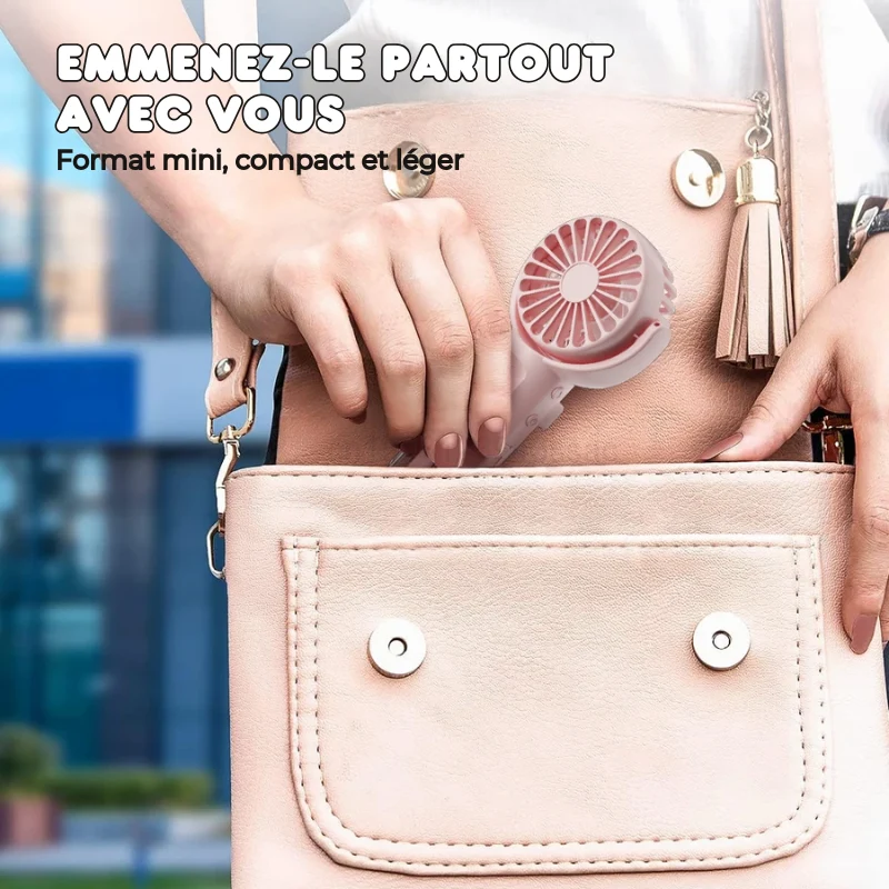 Ventilateur Portatif Silencieux à Brumisation Nano