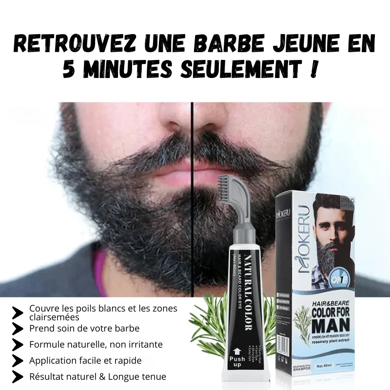 Kit Teinture Semi-Permanente pour Barbe