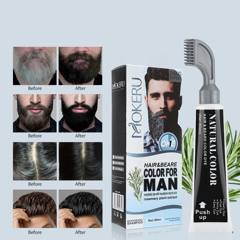 Kit Teinture Semi-Permanente pour Barbe
