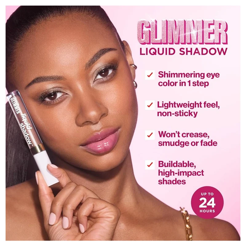 REVLON Glimmer Liquid Shadow, Smudge-Proof Shimmer Eyeshadow Makeup, Long Lasting, High Pigment - (205 In Your Orbit)