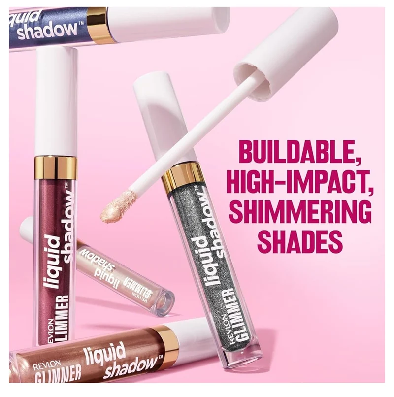 REVLON Glimmer Liquid Shadow, Smudge-Proof Shimmer Eyeshadow Makeup, Long Lasting, High Pigment - (205 In Your Orbit)