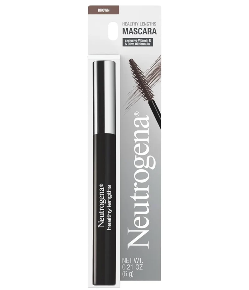 Neutrogena Healthy Lengths Mascara, Strengthens, Lengthens, and Helps Lashes Grow w/ Exclusive Antioxidant Vitamin E and Olive Oil Formula - (Brown 03) 0.21 oz