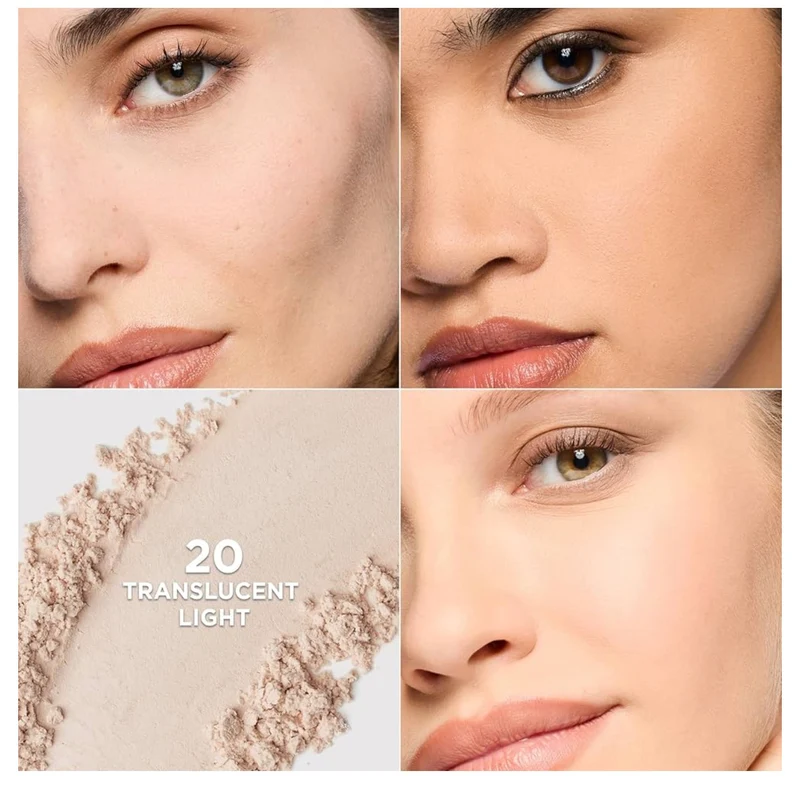 L'Oreal Paris Infallible Blur-fection Longwear Loose Setting Powder, Blurring Face Powder w/ Up to 24HRs of Wear - Translucent Light (1 Kit)